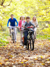 Radfahren mit Familie